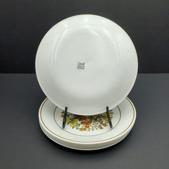 Corelle Indian Summer Luncheon Plates Corning Autumn Floral Salad Plates - Picture 2 of 12